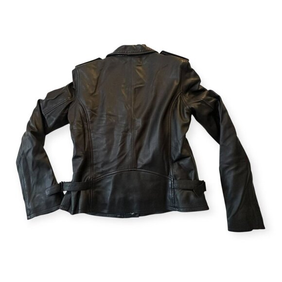IRO Paris Newhan Lambskin Leather Jacket Black Size 42 FR, Retail $1,345 - Picture 7 of 16